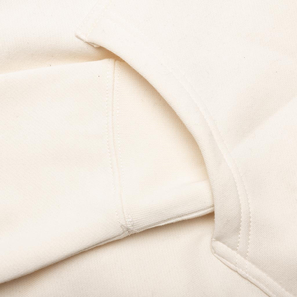 Script Logo Hoodie Cream