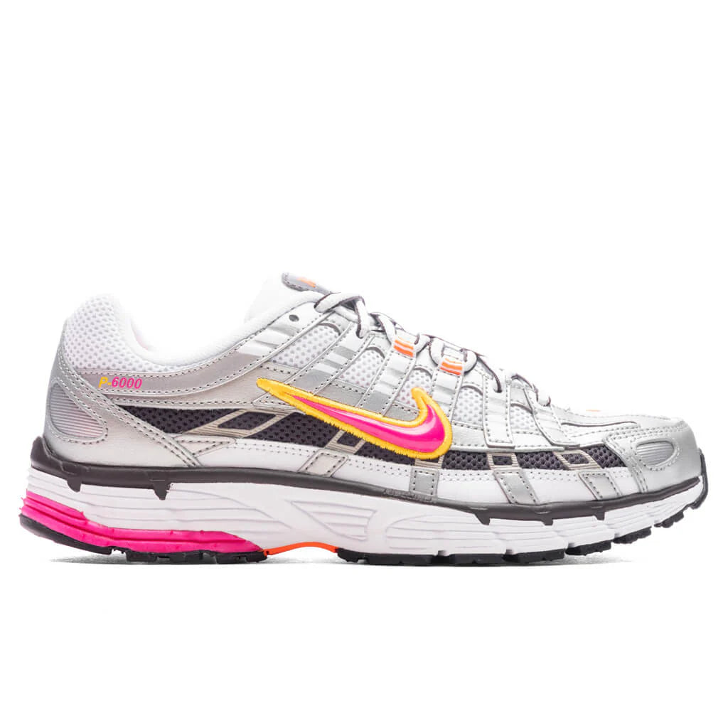 Womens P 6000 White Laser Fuchsia Metallic Platinum