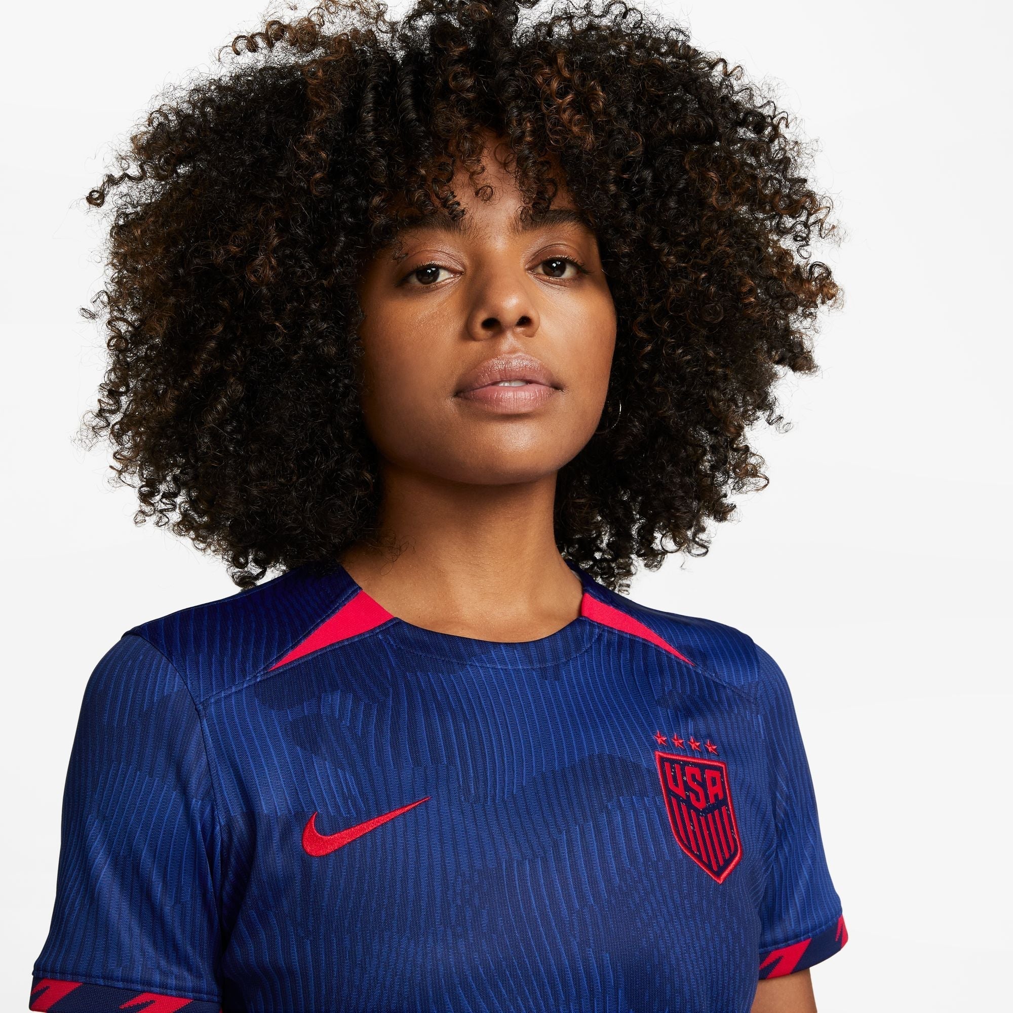 Nike USWNT 2023 Stadium Away Womens Jersey Royal Navy Red