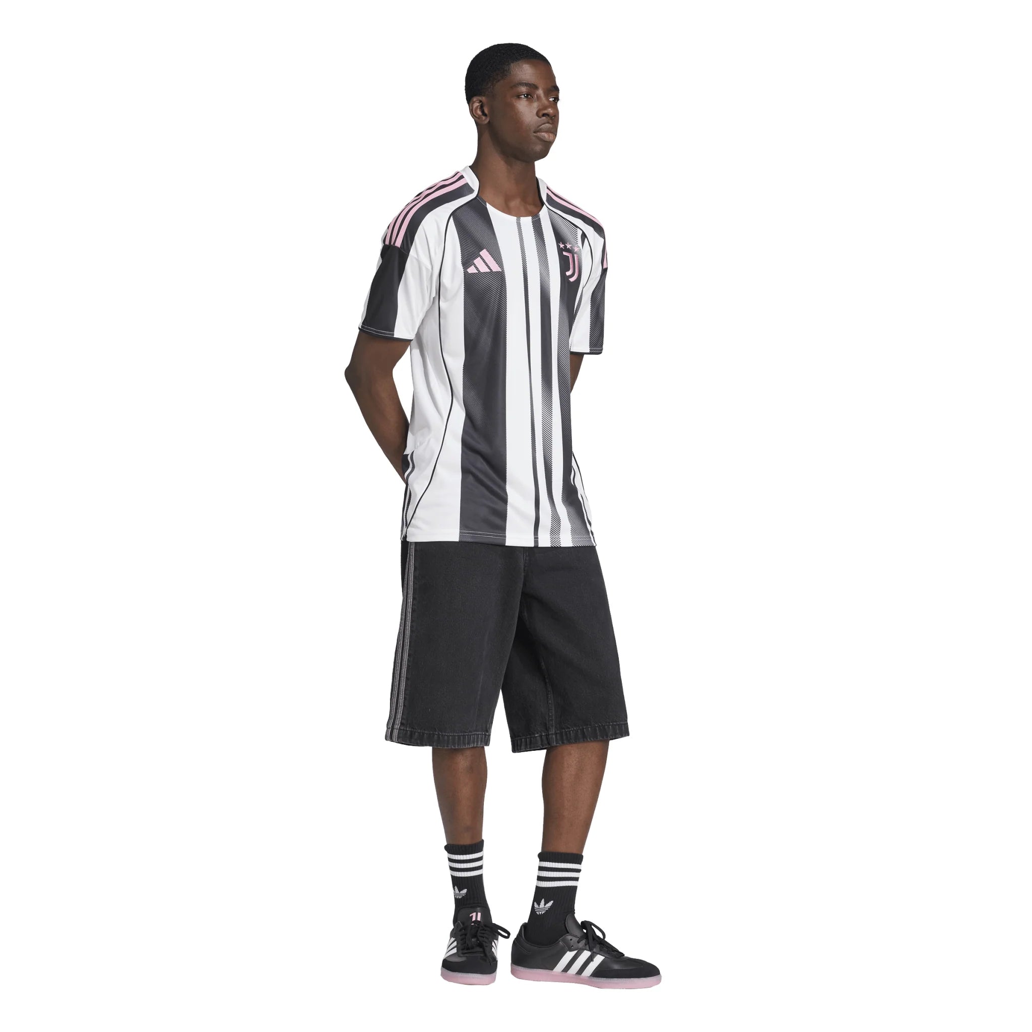 adidas Mens Juventus Home Jersey 25 26 White Black