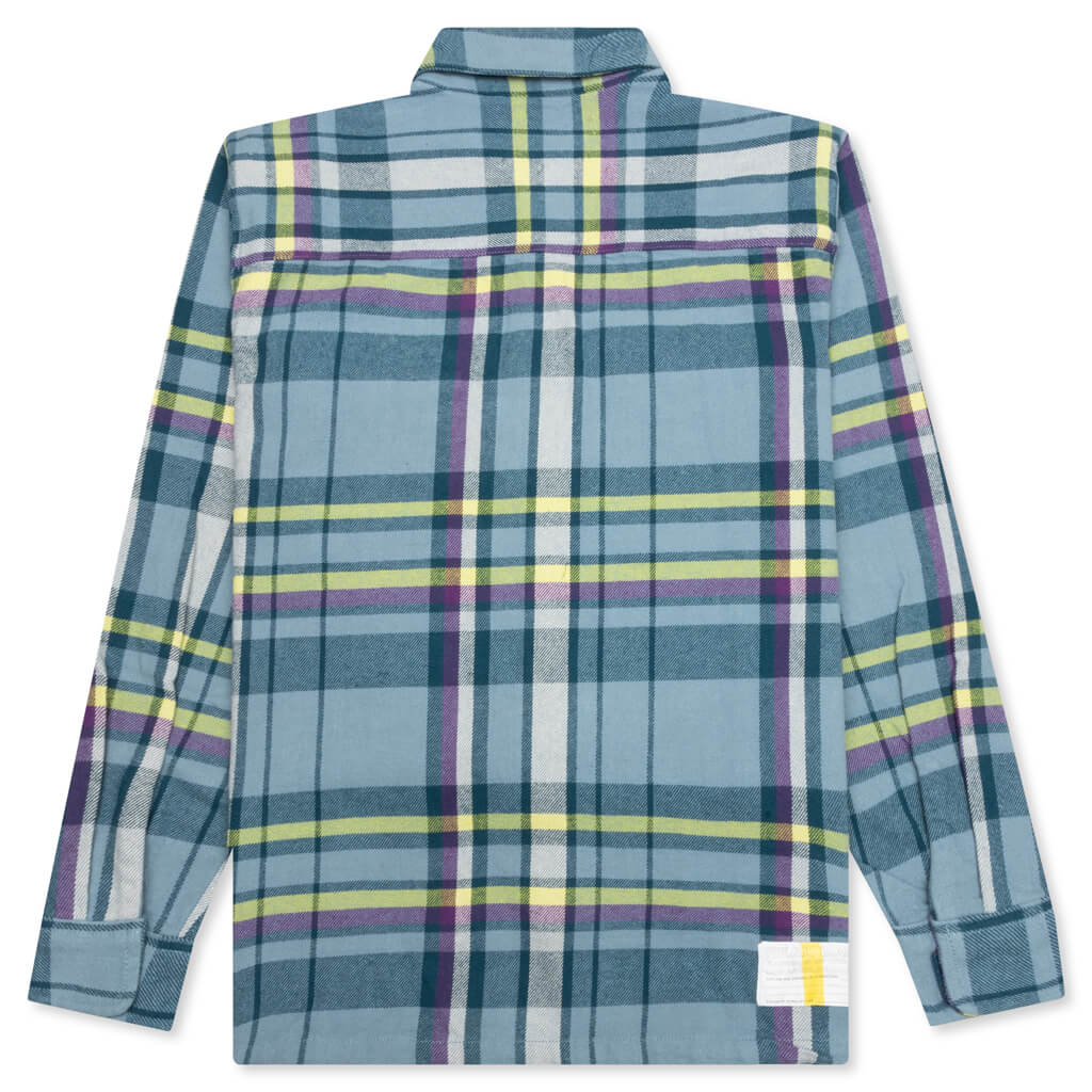 Work Flannel Shirt Blue