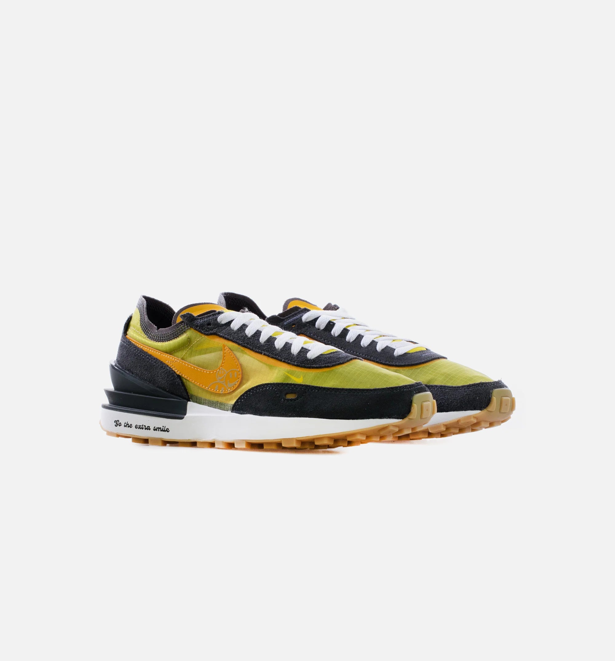 Waffle One SE Go The Extra Smile Mens Lifestyle Shoe Yellow Black Green