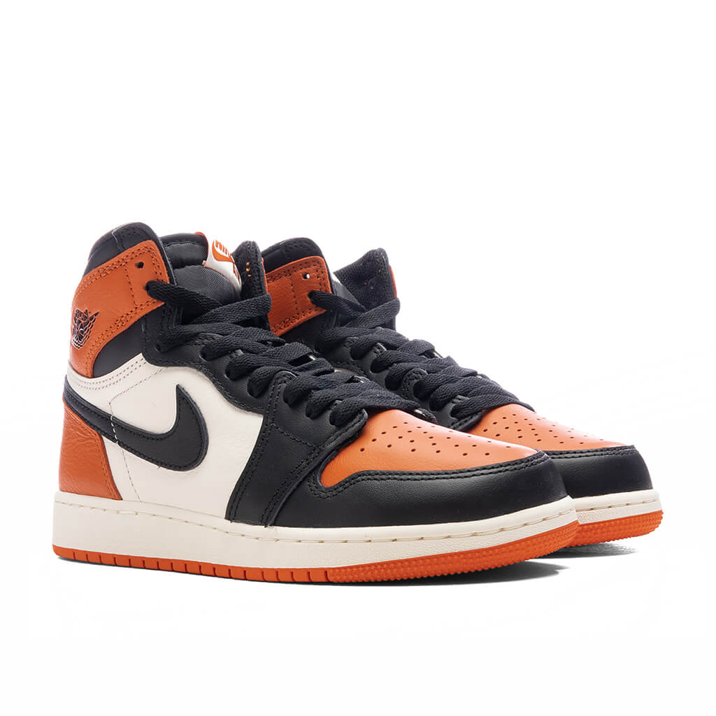 Air Jordan 1 Retro High OG Shattered Backboard GS Black Sail Starfish