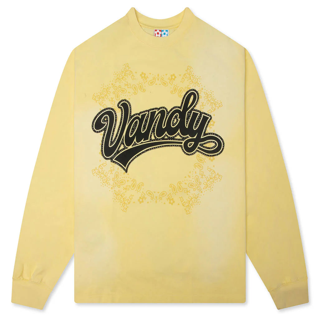 Stud Logo Washed L S Paisley Washed Yellow