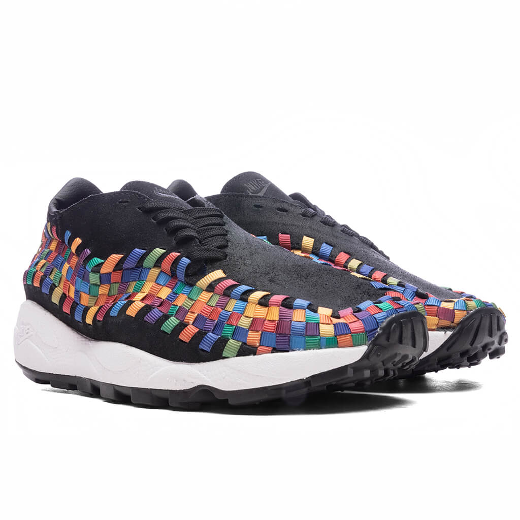 Womens Air Footscape Woven Black Black White