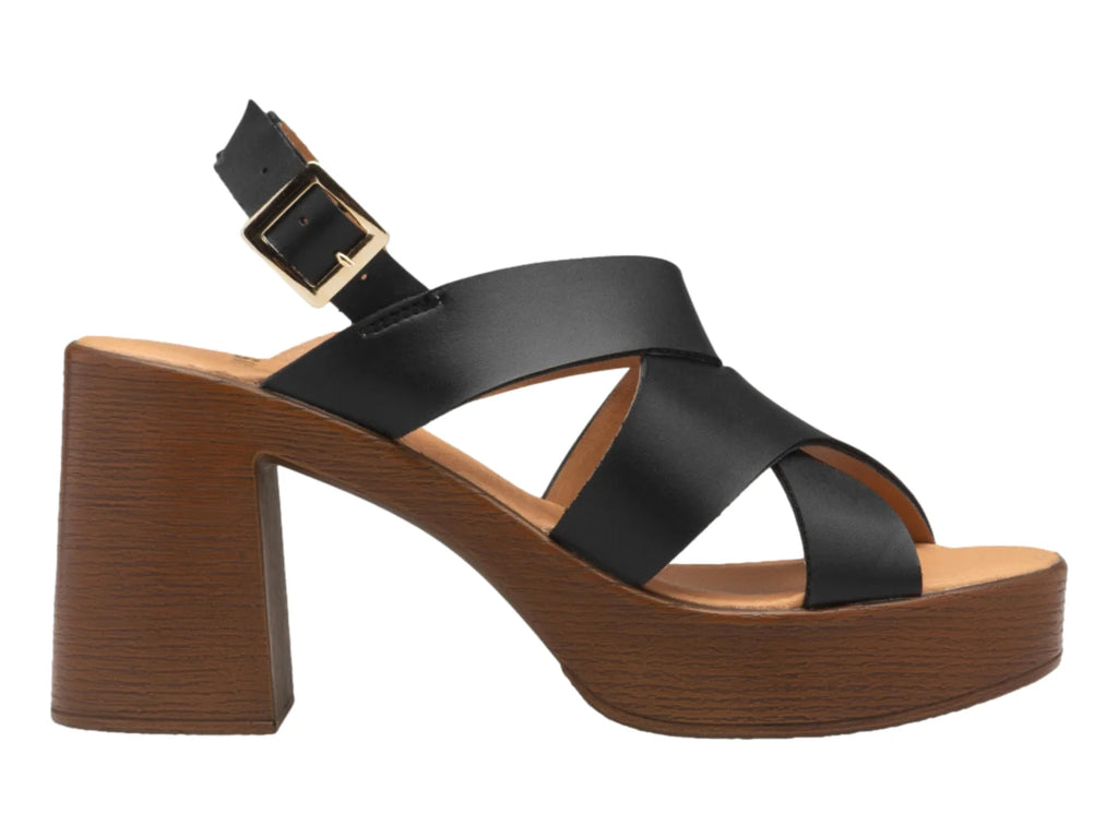 Sandalias Plataforma Levis Negras para Mujer