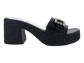 Sandalias de Tacón Luna Rosa Negro para Mujer