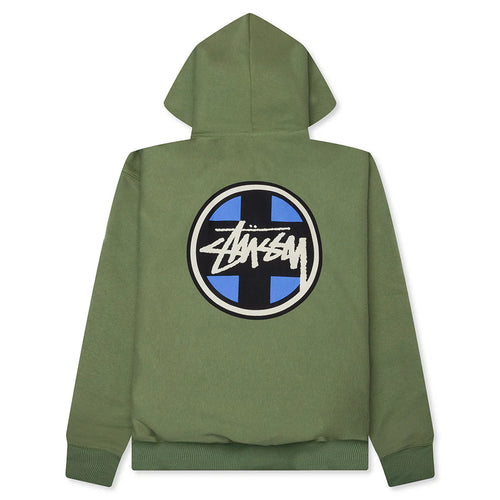 Cross Dot Hoodie Olive