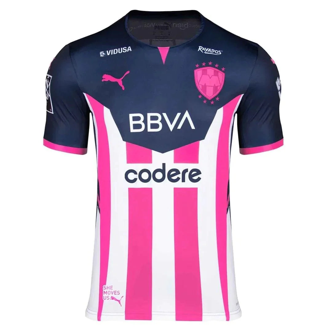 PUMA Monterrey Jersey 21 Breast Cancer Awareness Navy Pink