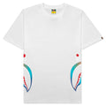 Gradation Side Shark Tee White