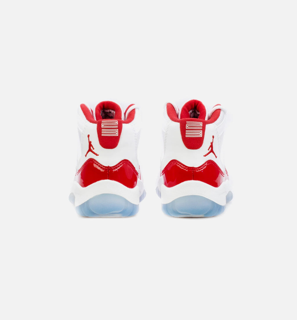 Air Jordan 11 Retro Cherry Preschool Lifestyle Shoe White Red