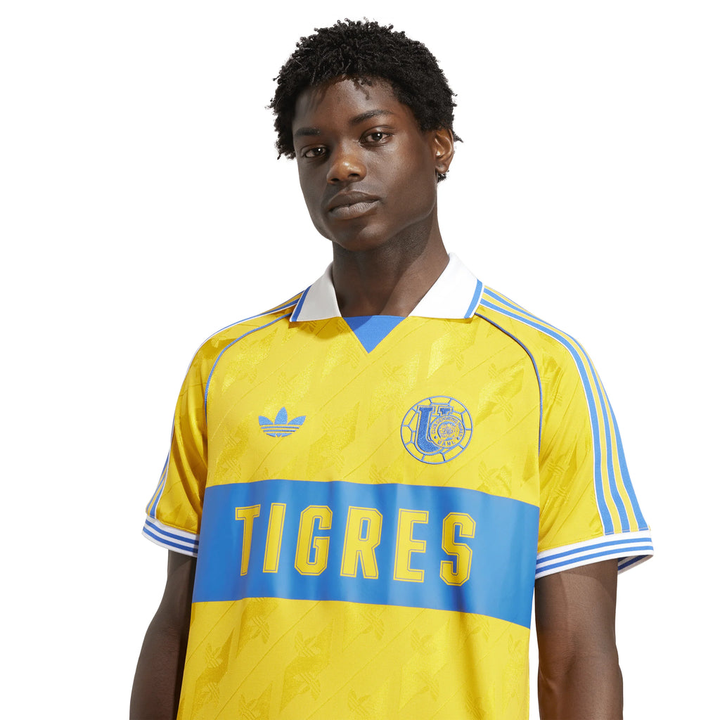 adidas Mens Tigres UANL Anniversary Soccer Jersey 25 Gold