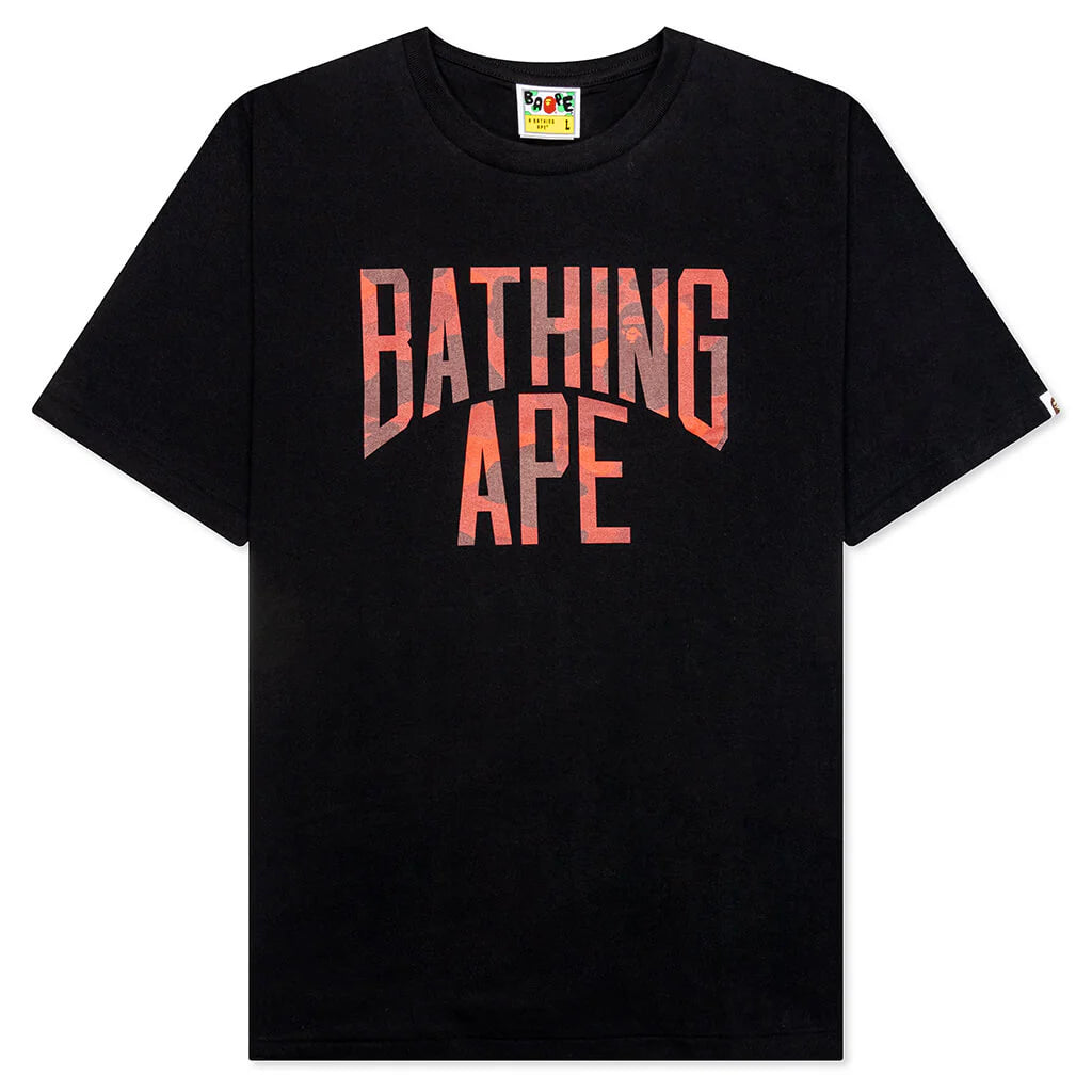 Color Camo Bathing Ape Tee Black