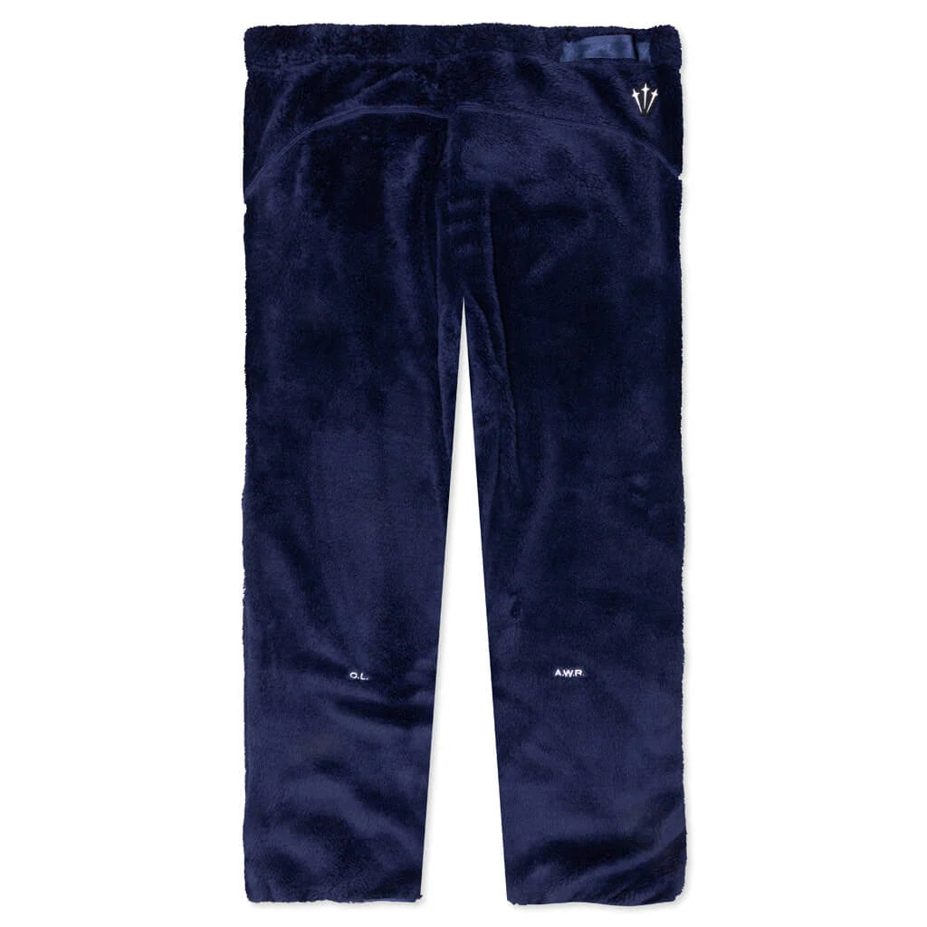 NRG Nocta Velour Pant Womens Midnight Navy Wolf Grey
