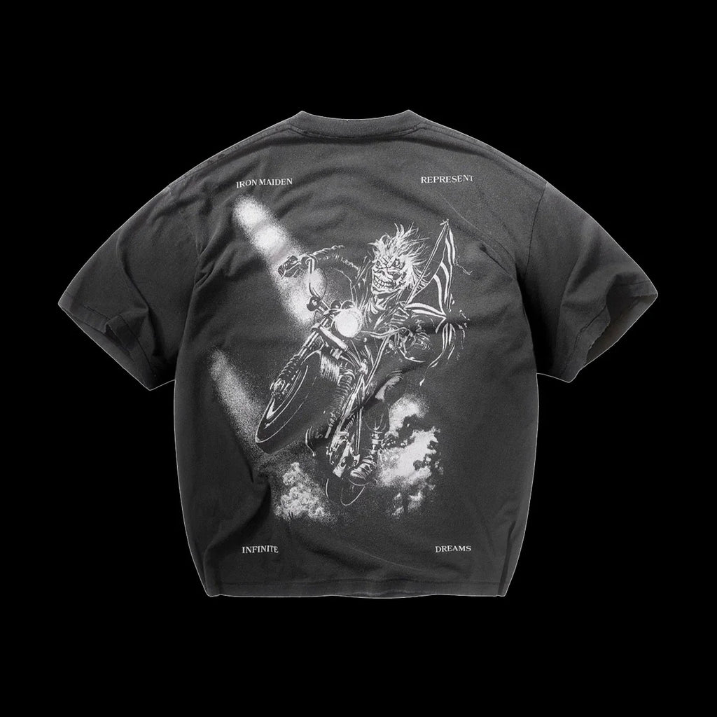 Represent Iron Maiden X Infinite Dreams T Shirt Aged Black