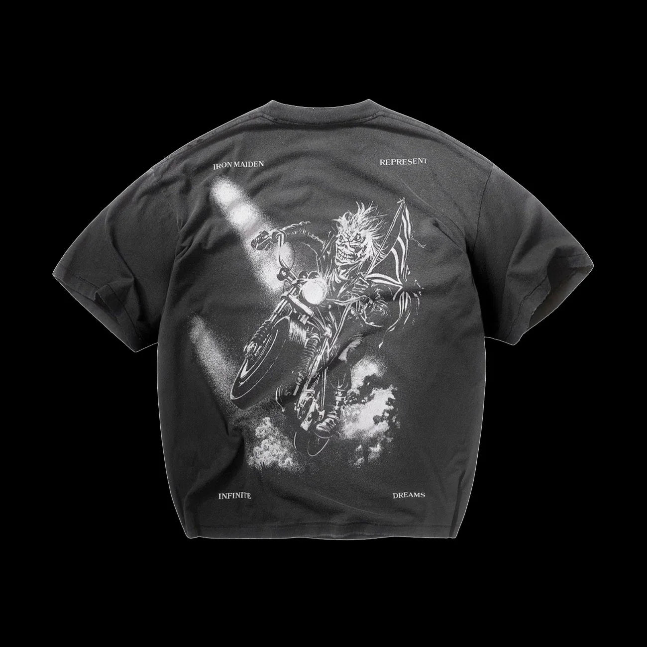 Represent Iron Maiden X Infinite Dreams T Shirt Aged Black