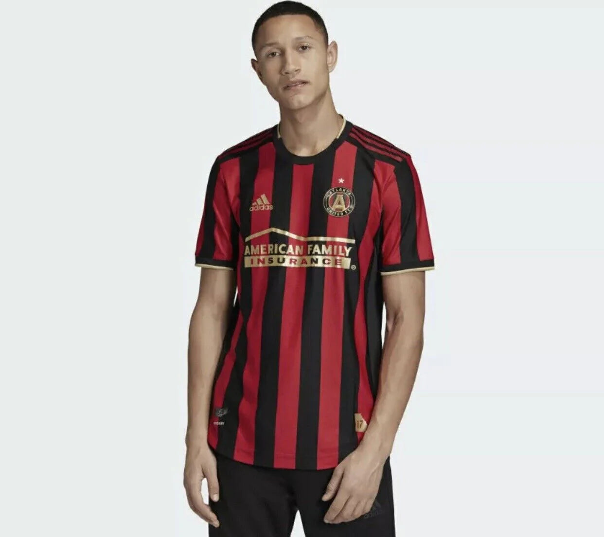 adidas Mens Atlanta United Authentic Home Jersey 19