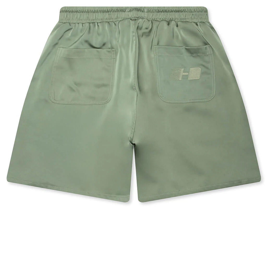 Satin Drawcord 7 Shorts Sage