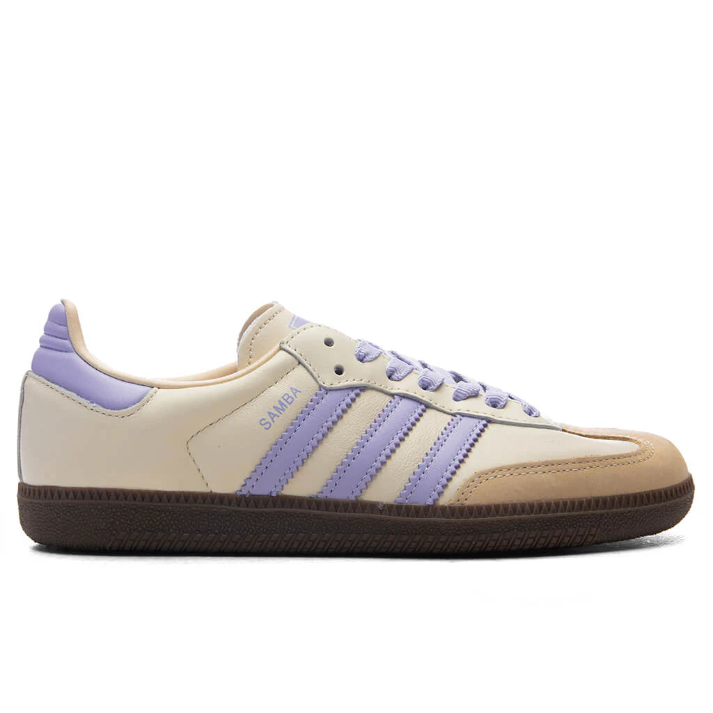 Womens Samba OG Cream White Violet Tone Sand Strata