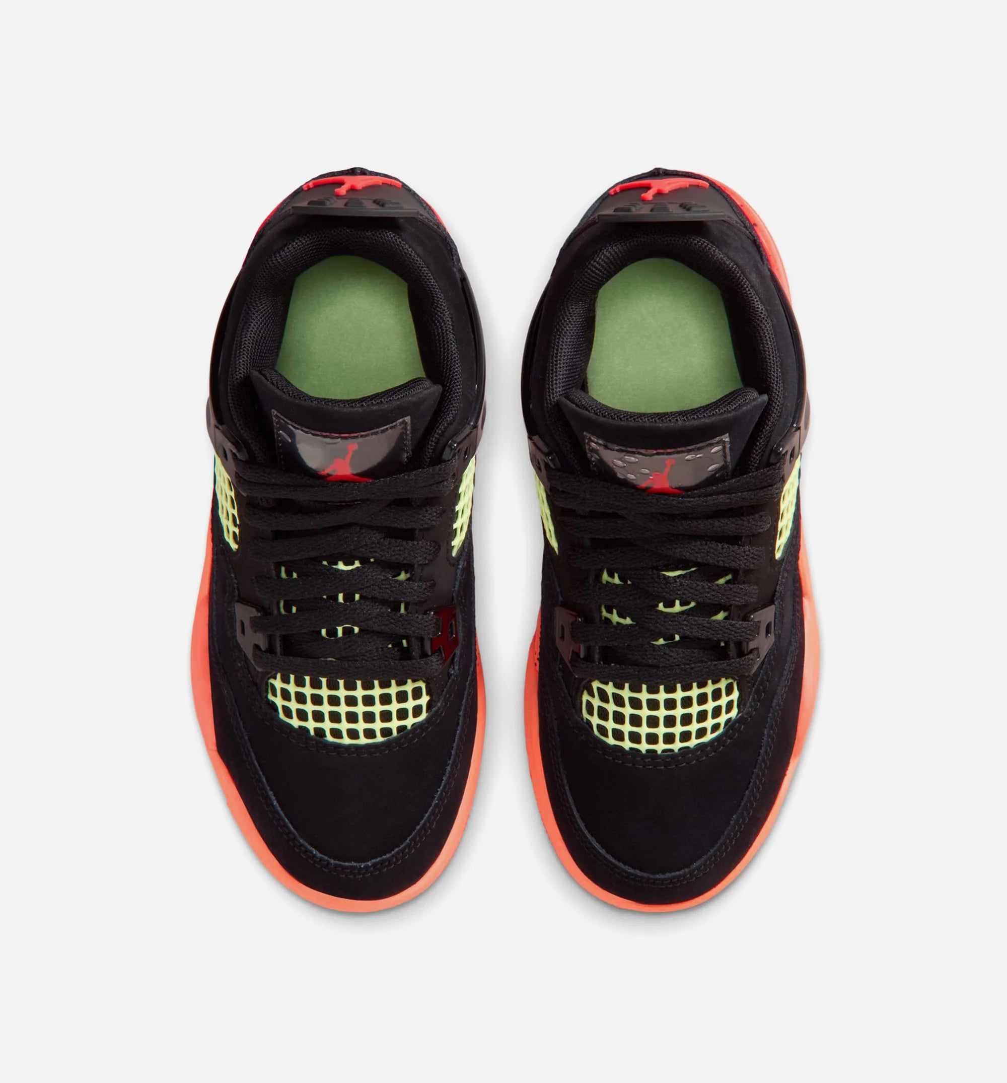 Air Jordan 4 Retro Black Infrared 23 Preschool Lifestyle Shoe Black Infrared 23 Bright Mango