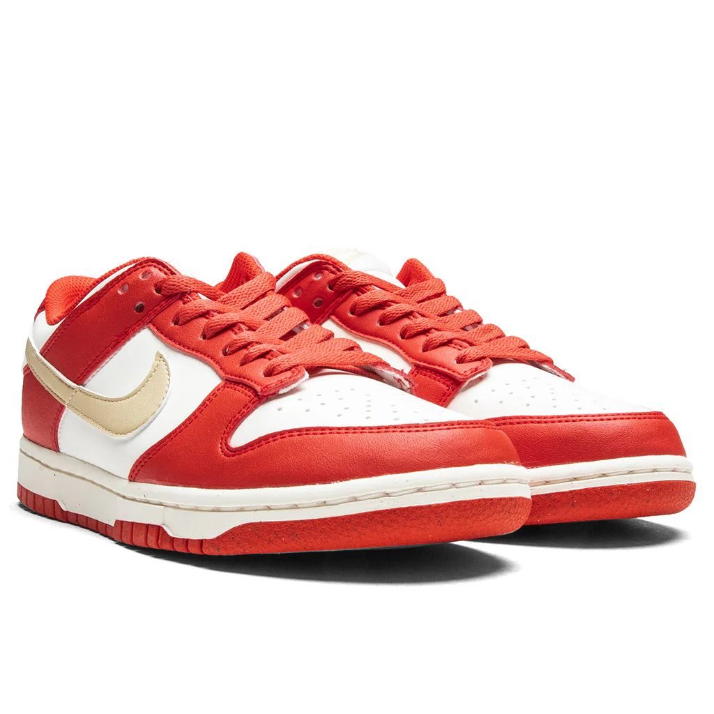 Womens Dunk Low Light Crimson Team Gold Sail