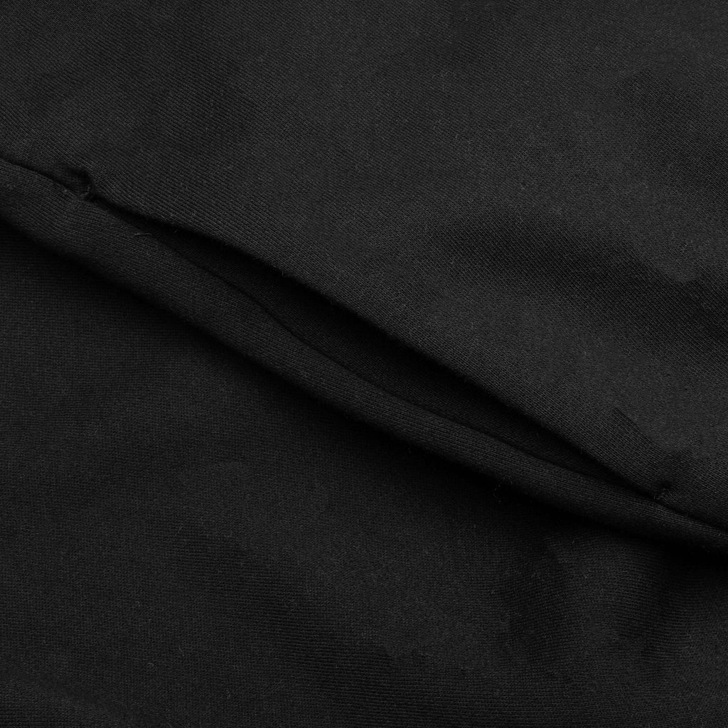 Nylon Fleece Hoodie Jet Black