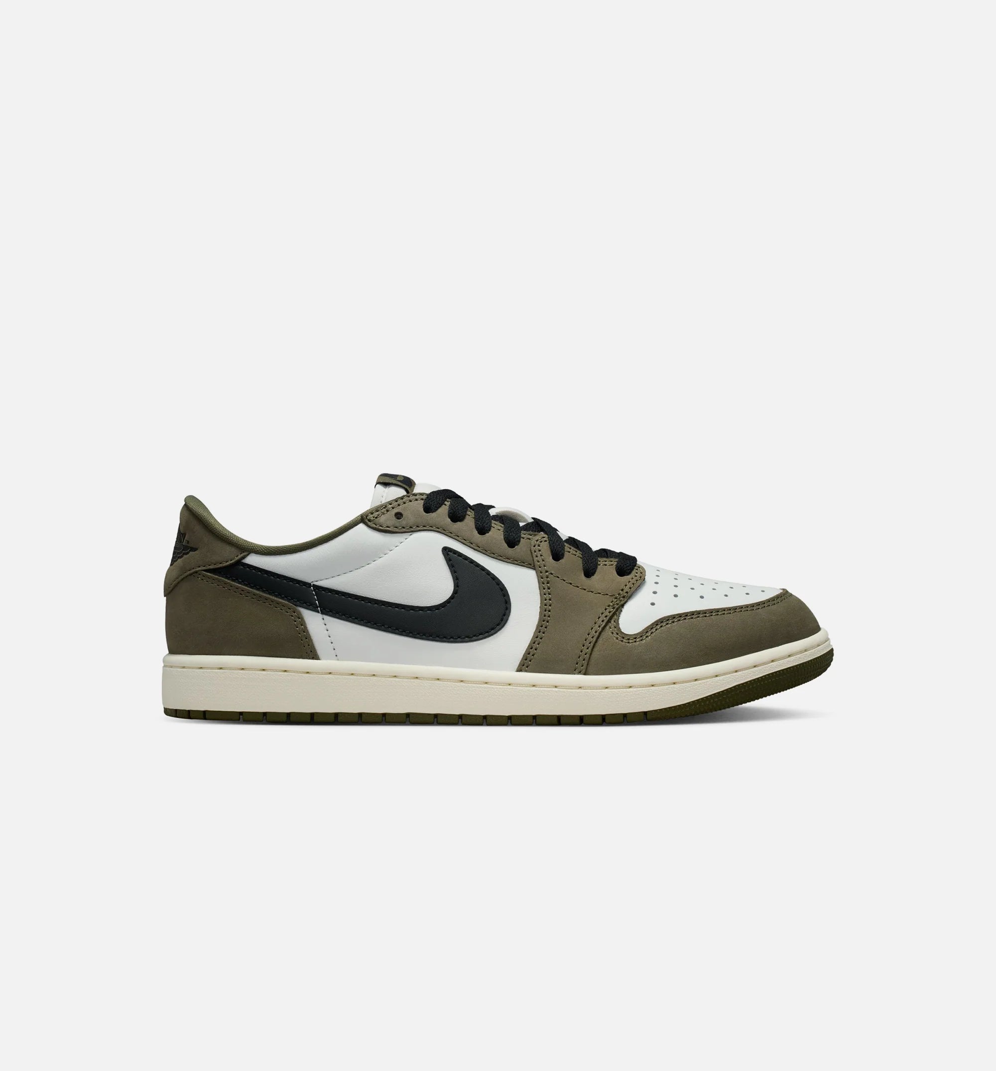 Air Jordan 1 Low OG Medium Olive And Summit White Mens Lifestyle Shoe Medium Olive Black Summit White Sail