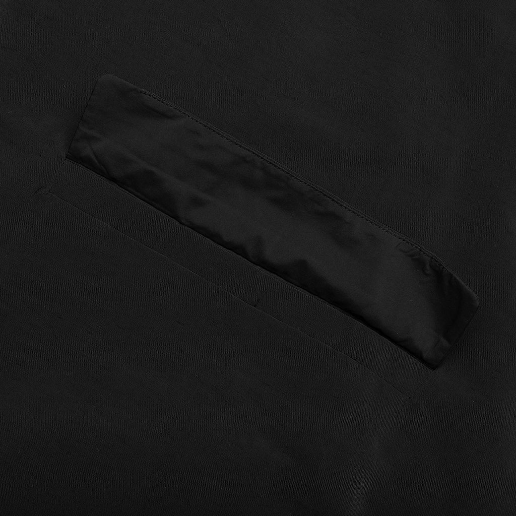 Military Nylon Hooded Anorak Black