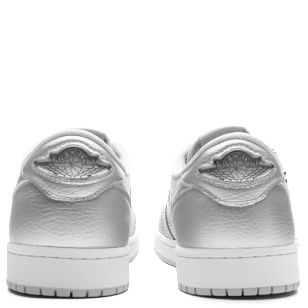Air Jordan 1 Low OG Metallic Silver Neutral Grey Metallic Silver White