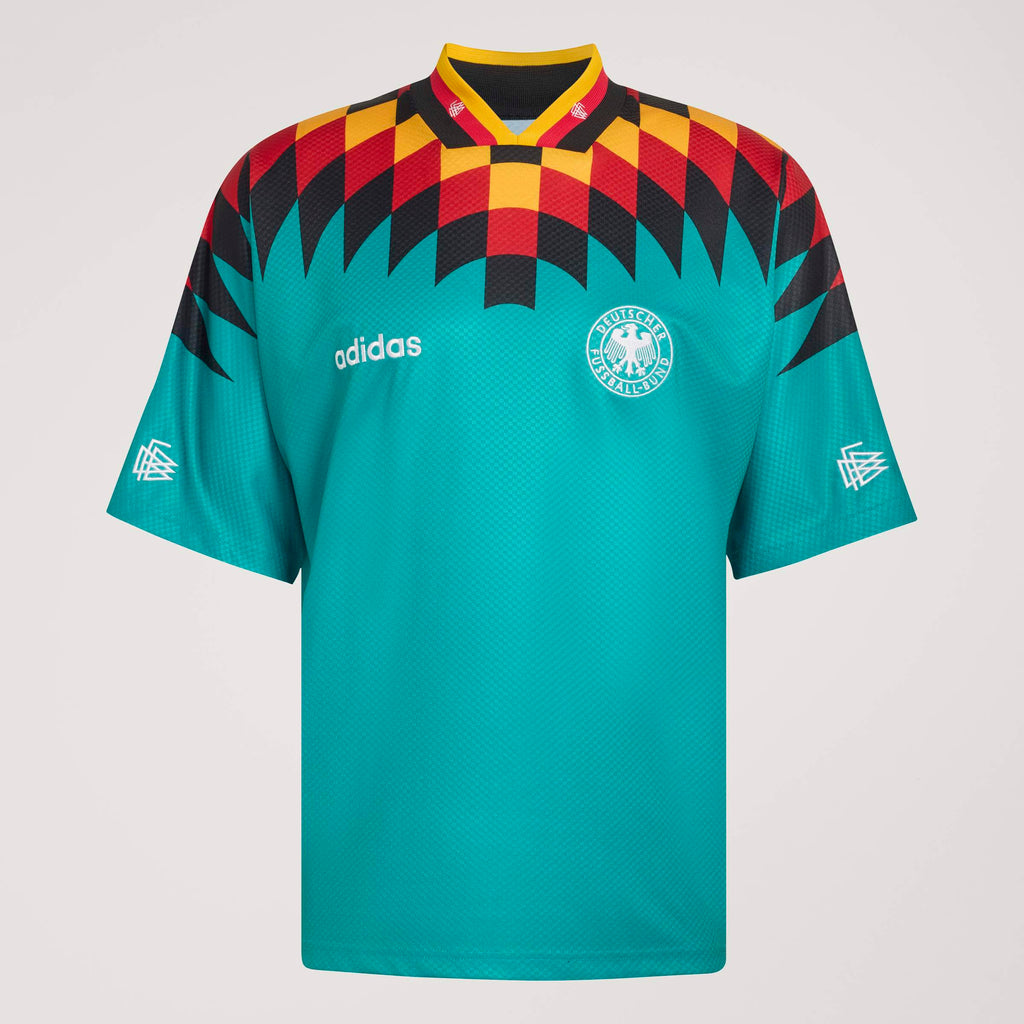 adidas Germany Away 1994 Mens Soccer Jersey Green Black Red