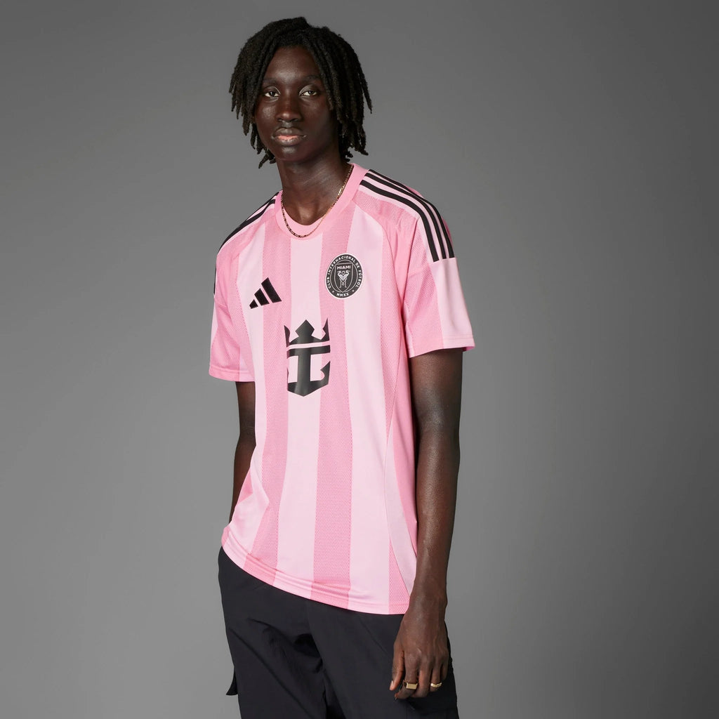 adidas Mens Inter Miami CF Home Jersey 25 26 Pink