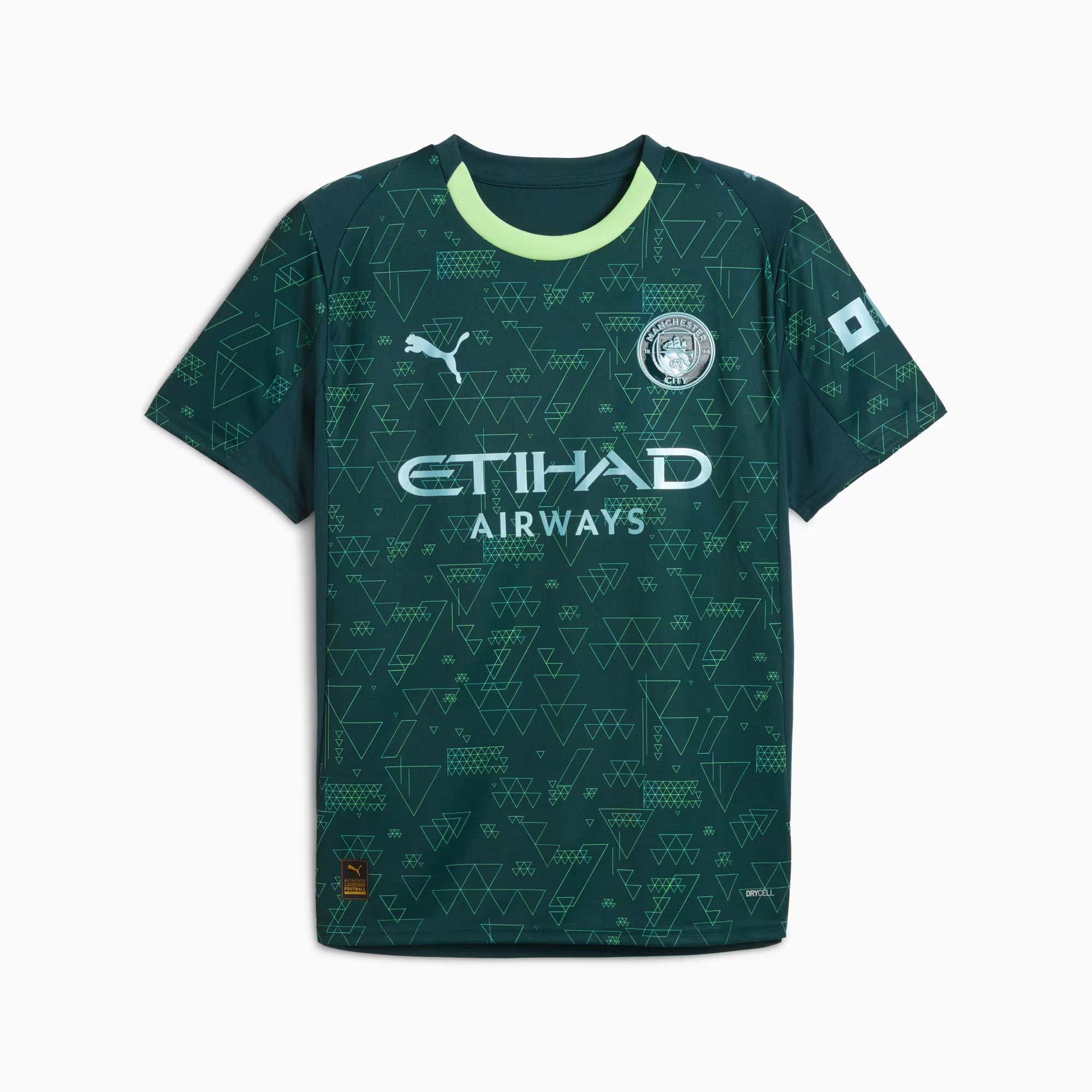 PUMA Manchester City 4th Mens Soccer Jersey 26 Green Terrain