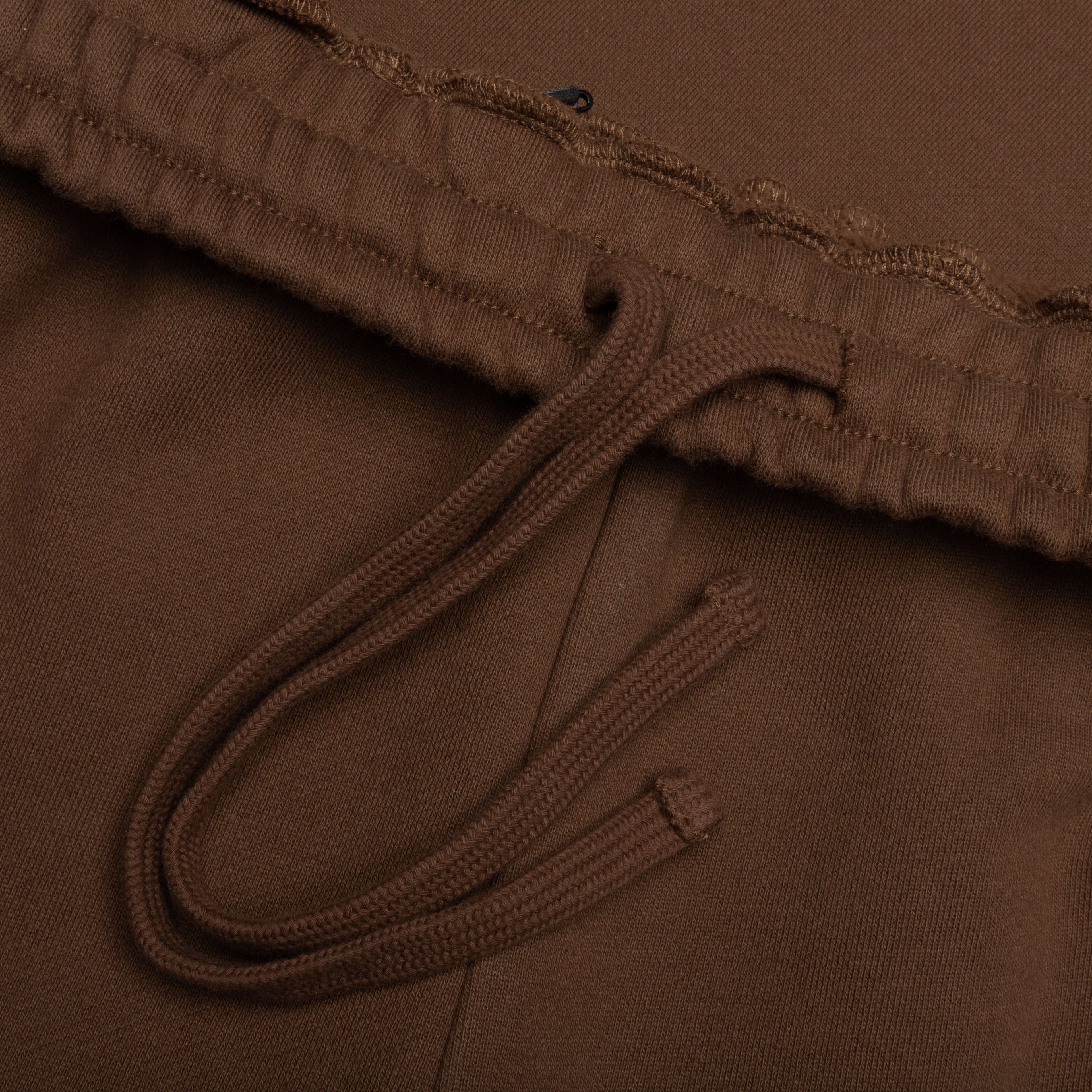 Embroidered Sweatpants Walnut W Cream