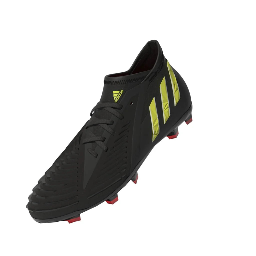 adidas Kids Predator Edge 1 FG J Soccer Cleats Black Yellow