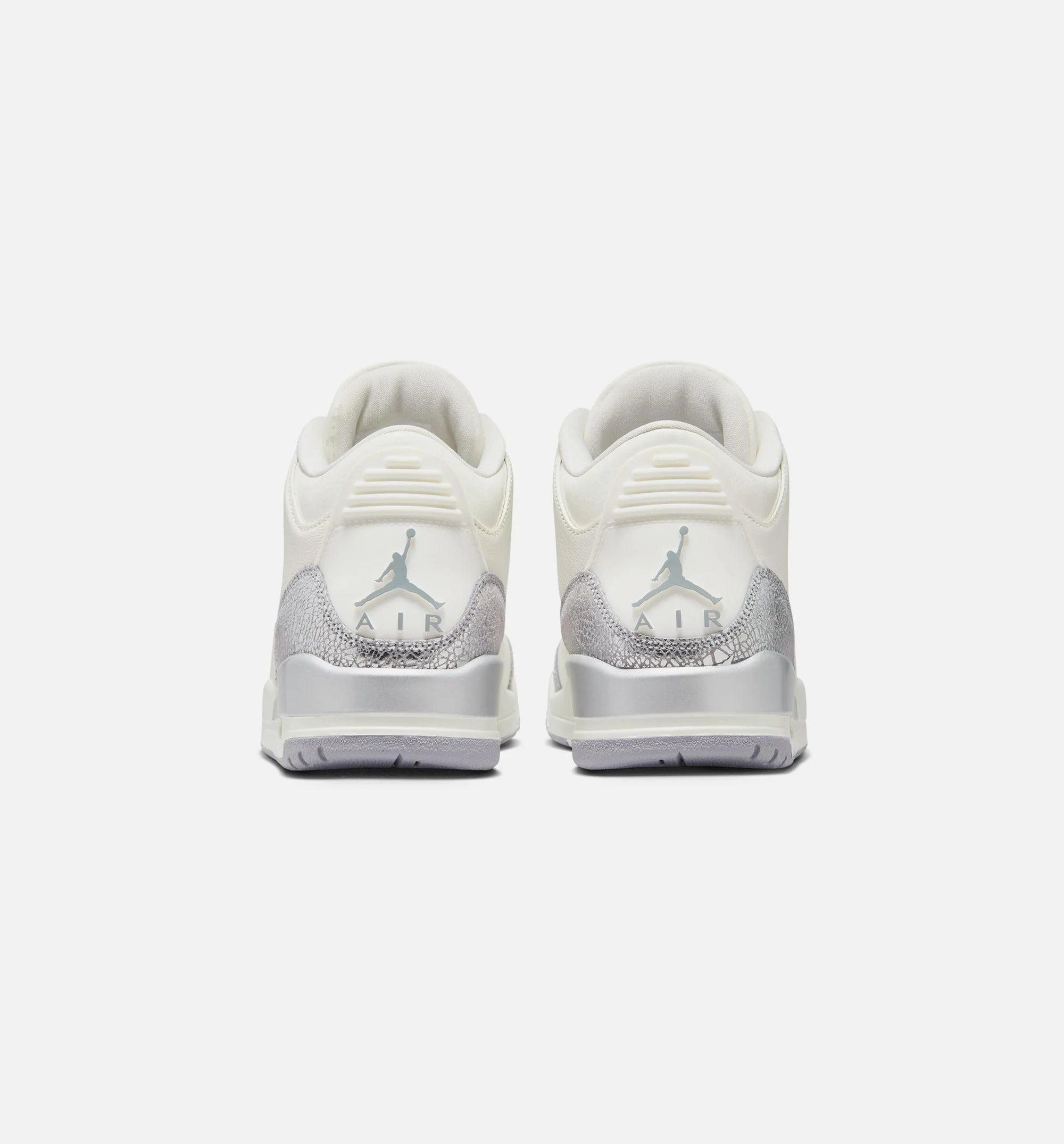 Air Jordan 3 Sail Cement Womens Lifestyle Shoe Sail Cement Grey Metallic Silver