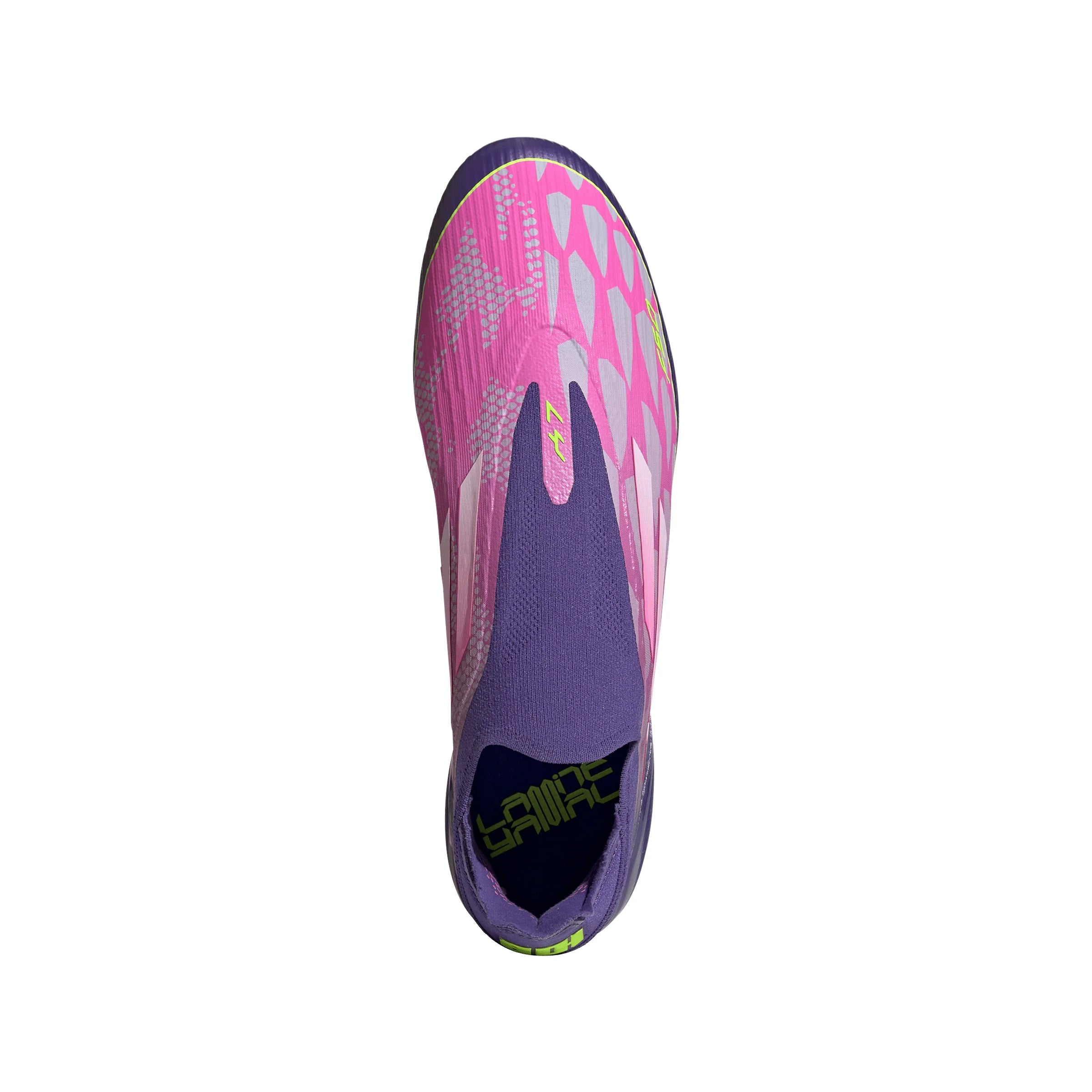 adidas F50 LEAGUE Laceless FG Mens Soccer Cleats Purple White Lemon