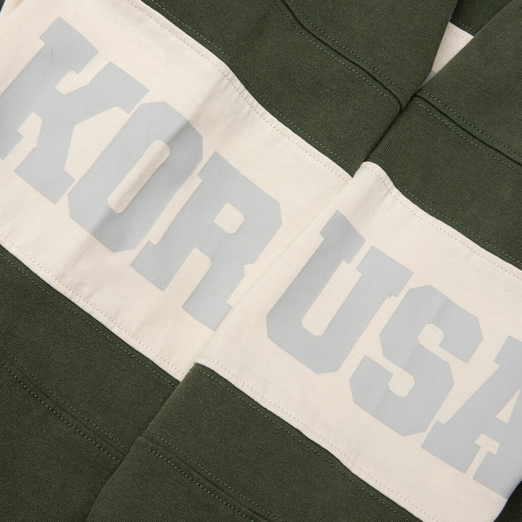 Vintage Washed L S Rugby Green