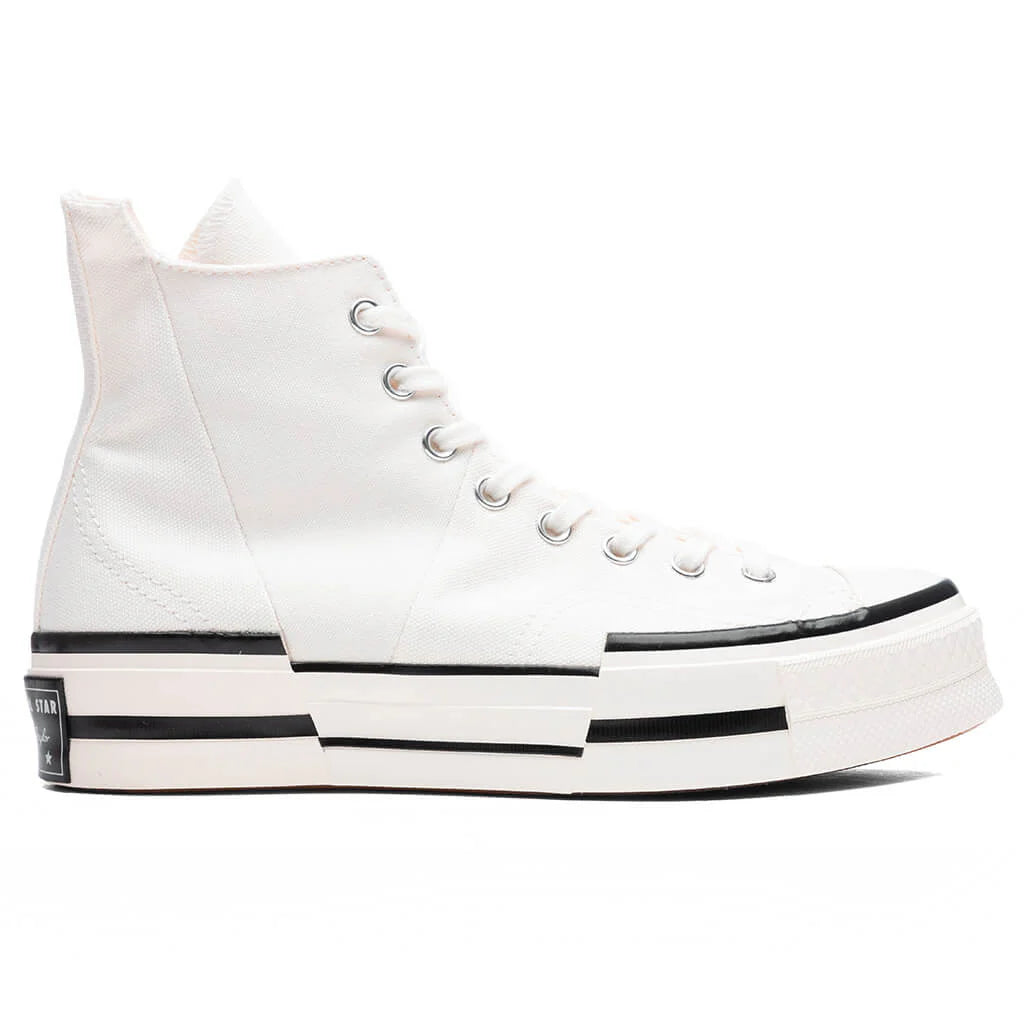 Chuck 70 Hi Plus Egret Black Egret