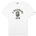 Abc Camo College Tee White Green
