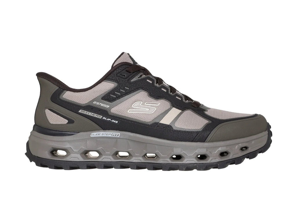 Tenis Skechers Outdoors Negro y Gris para Hombre
