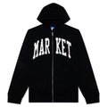 Classic Market Arc Full Zip Sweater Hoodie Pirate Black