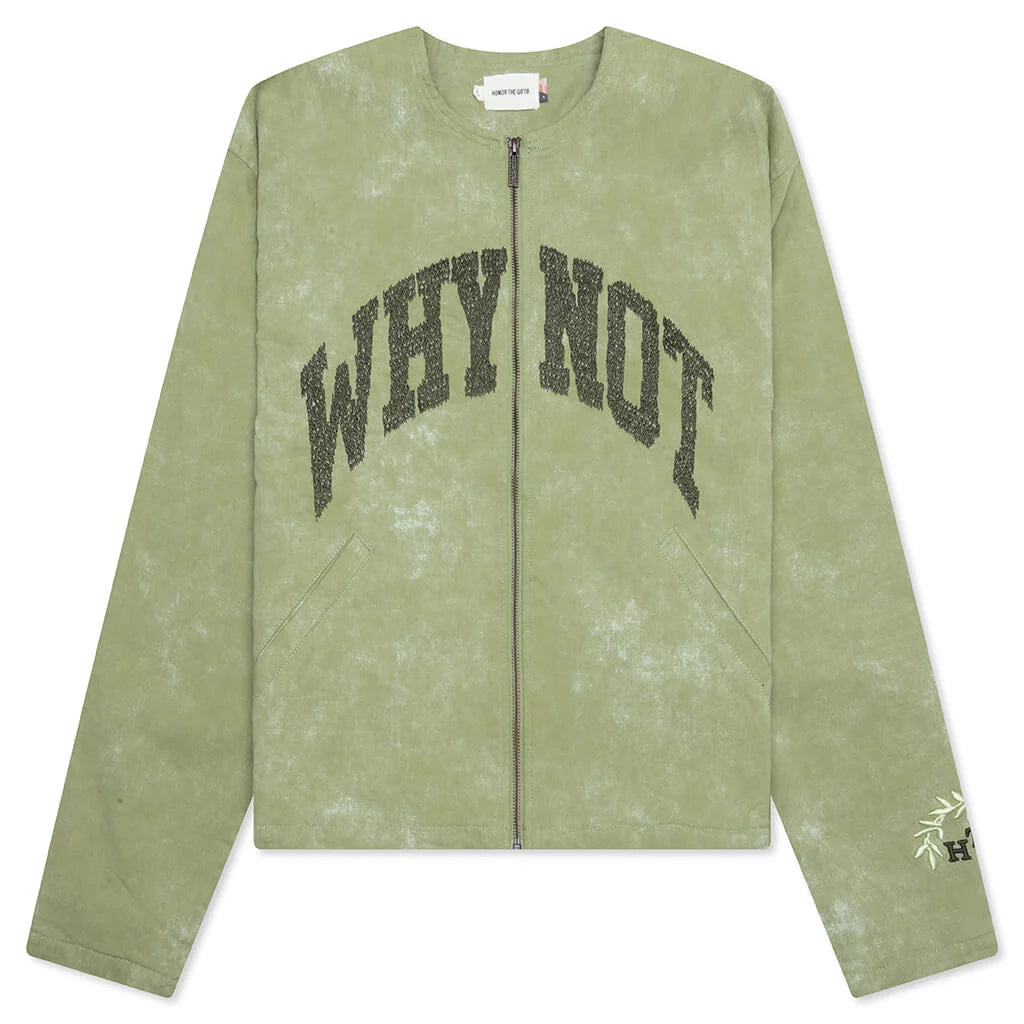 Twill Washed Jacket Green