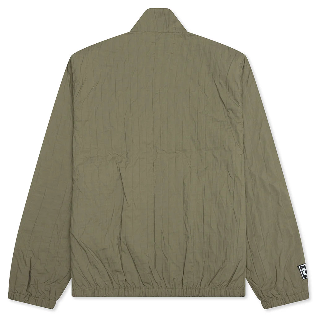 Rescue Pleated Track Jacket Olive