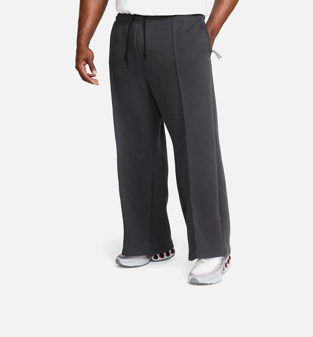 Tech Fleece Wide Leg Mens Pant Black Black