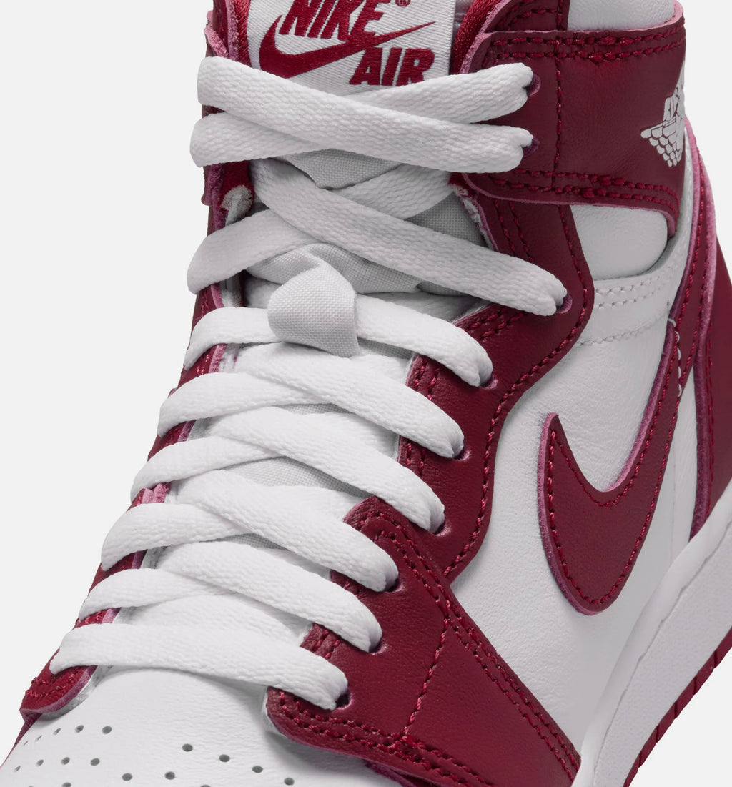 Air Jordan 1 Retro High OG Artisanal Red Grade School Lifestyle Shoe White Team Red