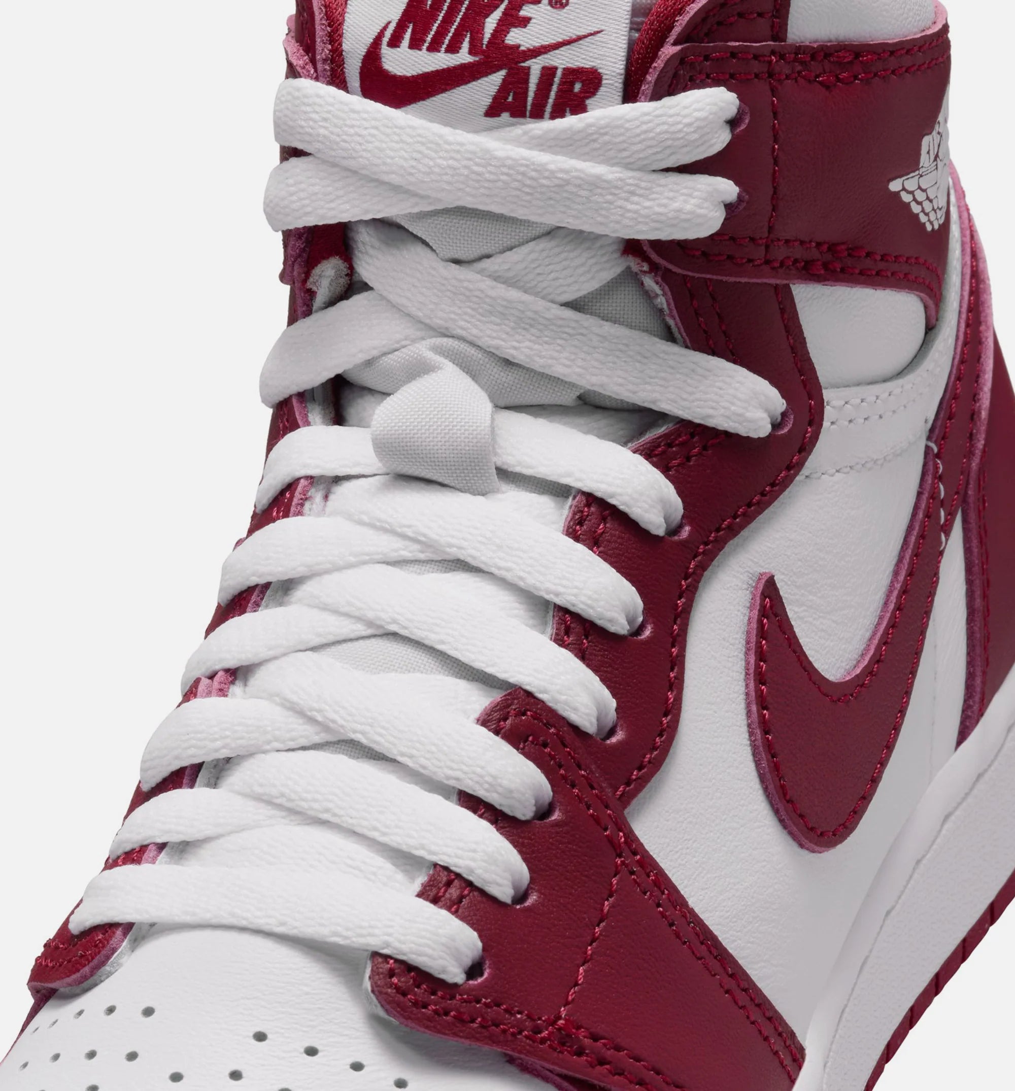 Air Jordan 1 Retro High OG Artisanal Red Grade School Lifestyle Shoe White Team Red
