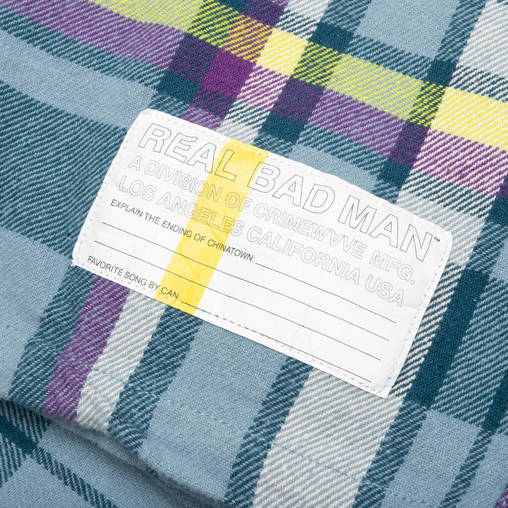 Work Flannel Shirt Blue