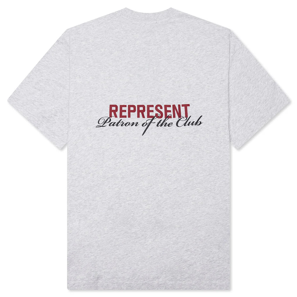 Patron Of The Club T Shirt Cream Marl