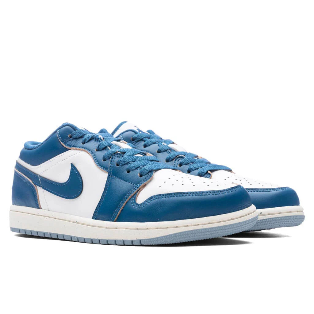 Air Jordan 1 Low SE White Industrial Blue Blue Grey