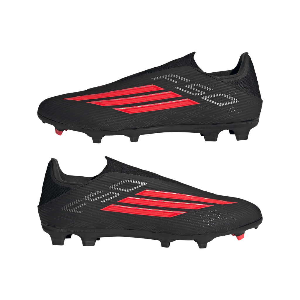 adidas F50 League Laceless FG MG Firm Ground Multi Ground Mens Soccer Cleats Black Red